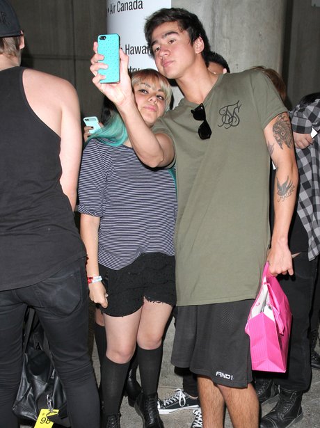 Calum Hood with fans