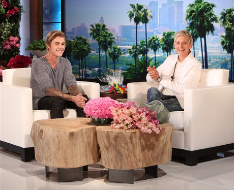 Justin Bieber on the Ellen show