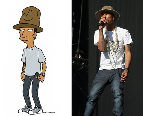 Pharrell in the Simpsons