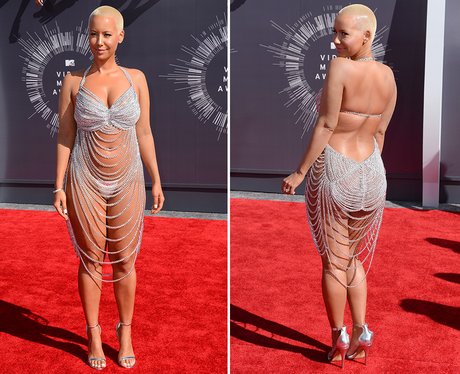 amber rose red carpet dress