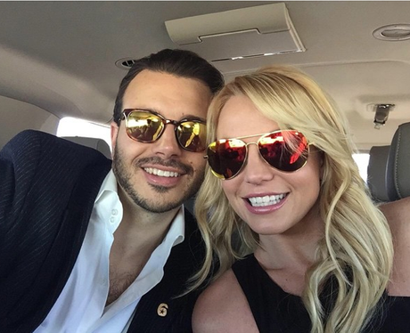 Britney Spears and Boyfriend Super Bowl 2015 Insta