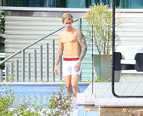 Justin Bieber topless