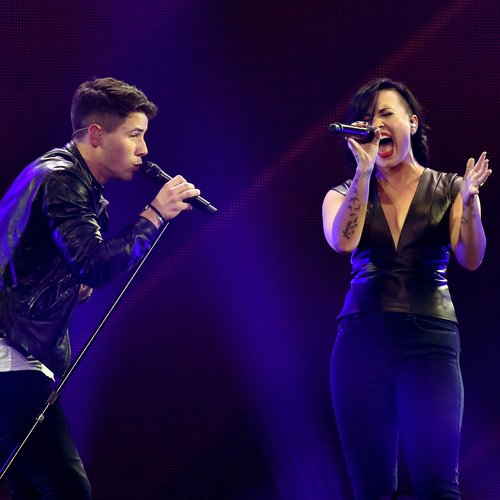 Nick Jonas With Demi Lovato