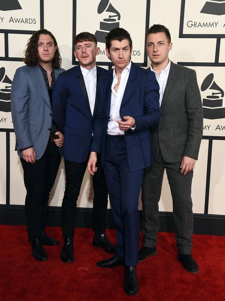 Arctic Monkeys arrive at the Grammy Awards 2015