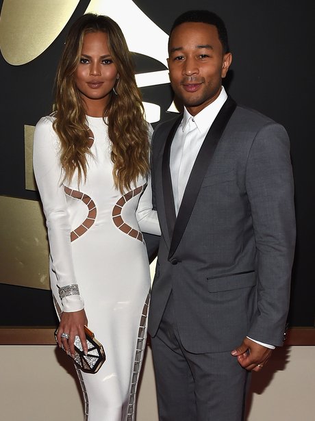 Chrissy Teigen and John Legend Grammy Awards 2015