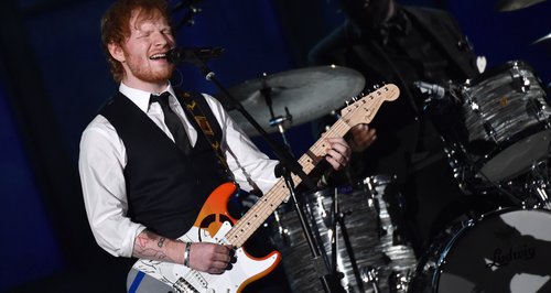 Ed Sheeran performs