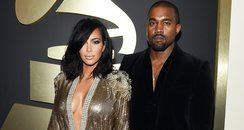 Kanye West and Kim Kasdashian 