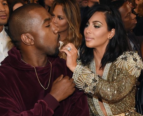 Kanye West and Kim Kasdashian 
