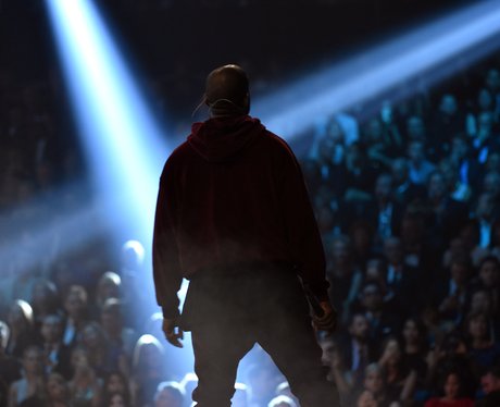 Kanye West performs