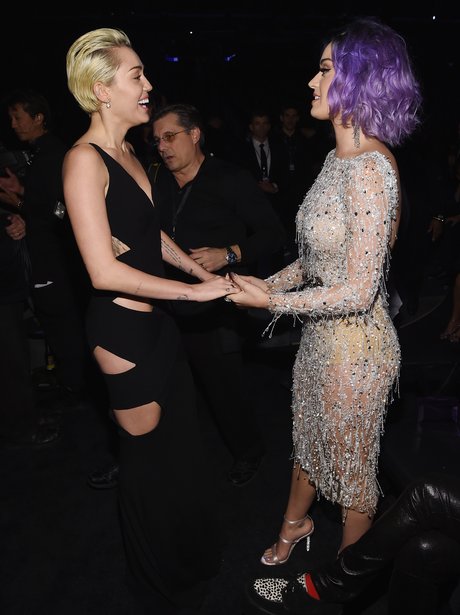 Miley Cyrus and Katy Perry Grammy Awards 2015