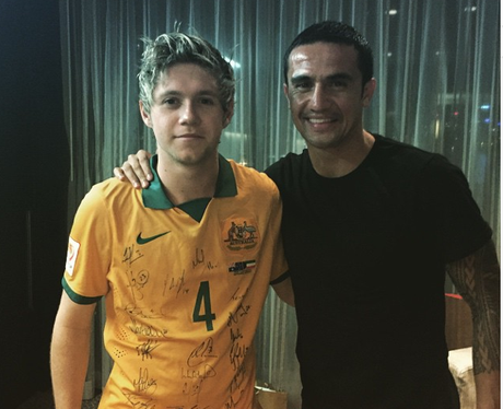 Niall Horan and Tim Cahill