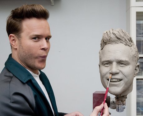 Olly Murs waxwork making