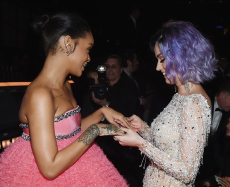 Rihanna and Katy Perry backstage 