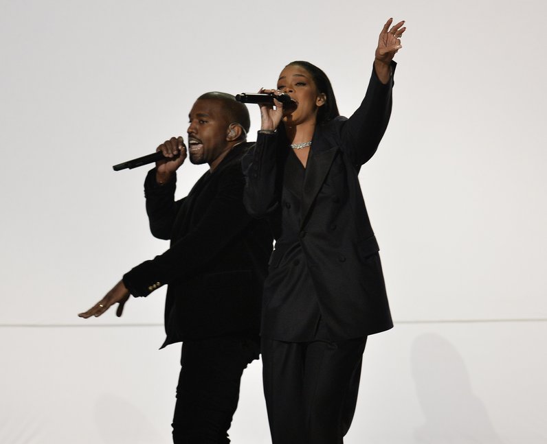 Rihanna, Kanye West and Sir Paul McCartney