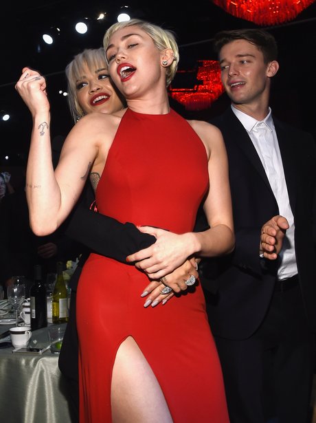 Rita Ora, Miley Cyrus, and Patrick Schwarzenegger
