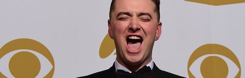 Sam Smith with his Grammy Awards 2015