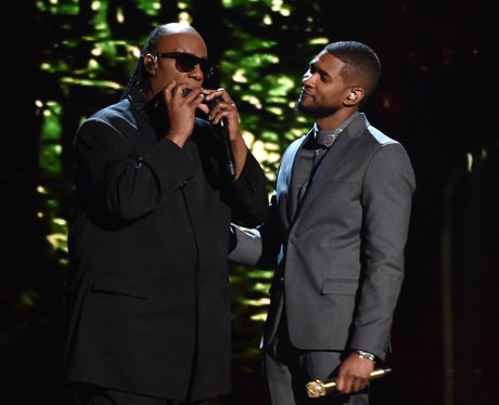 Stevie Wonder and Usher
