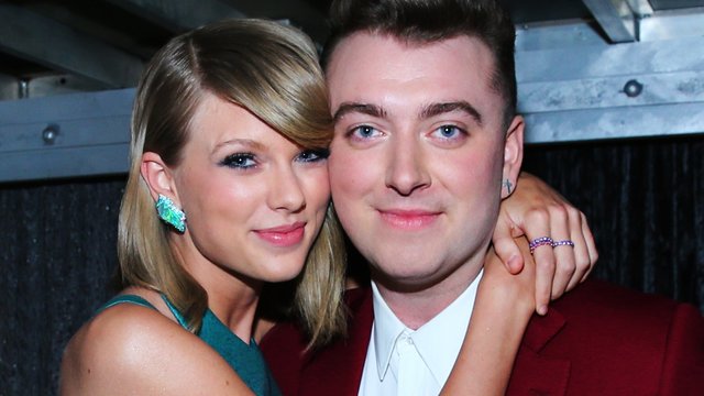 Taylor Swift and Sam Smith Grammy Awards 2015