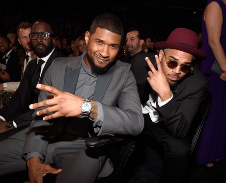 Usher and Chris Brown 