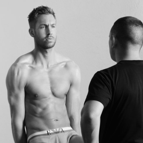 WATCH Calvin Harris On Set For His Armani Ad And See His MOST