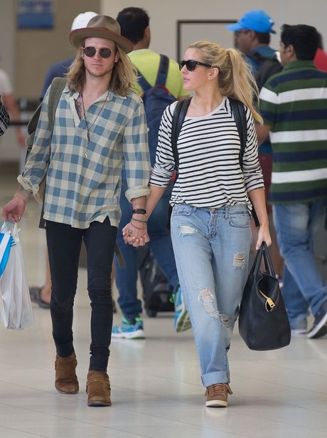 Ellie Goulding and Dougie Poynter Holding Hands