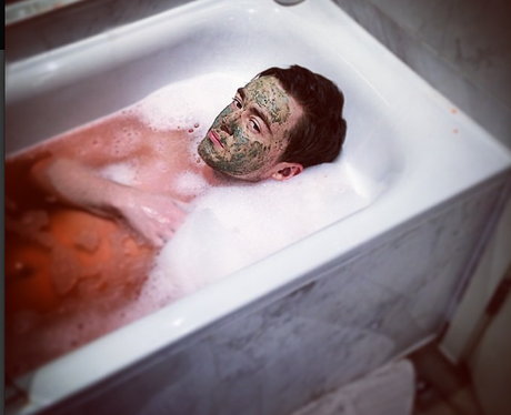 Jake Roche in the bath
