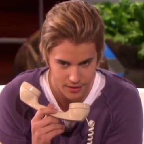 justin bieber phone call