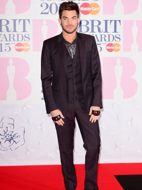Adam Lambert BRIT Awards Red Carpet 2015