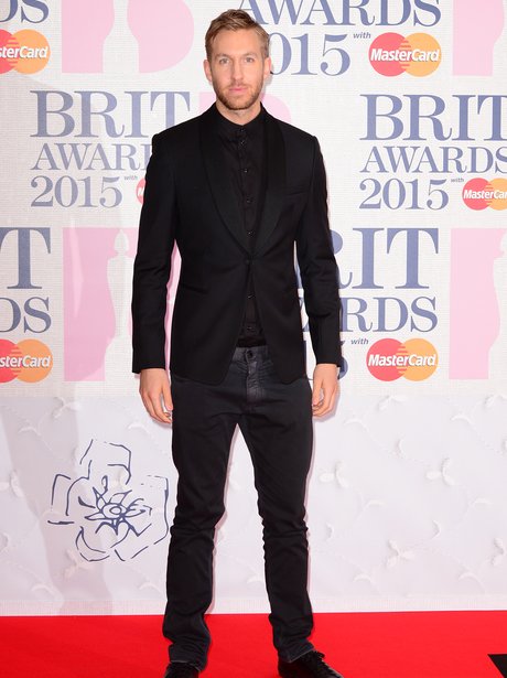 Calvin Harris Brit Awards Red Carpet 2015