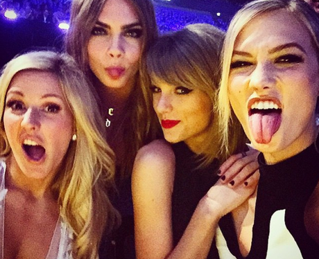 Ellie Goulding, Cara Delevingne, Taylor Swift