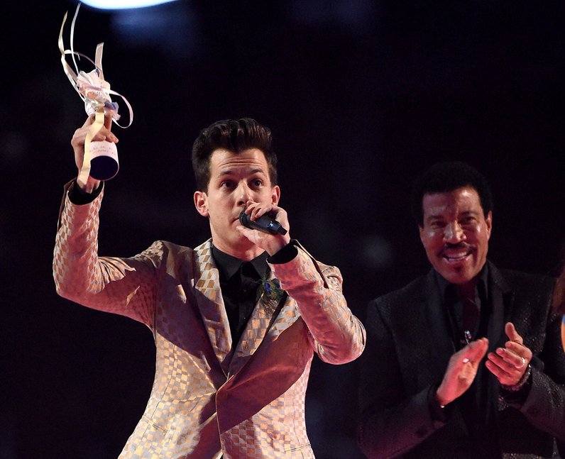 Mark Ronson BRIT Awards 2015 On Stage