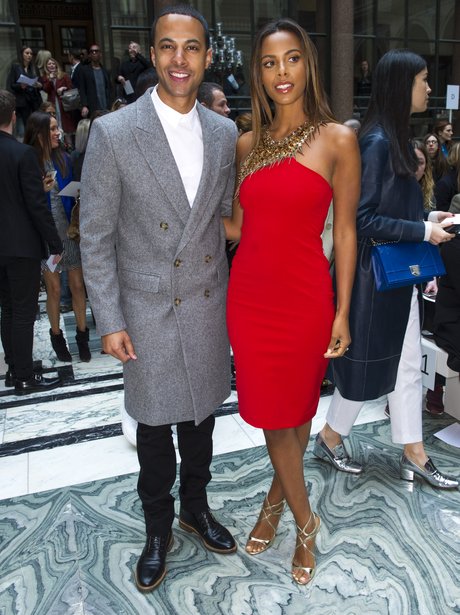 Marvin Humes and Rochelle London Fashion Week 2015