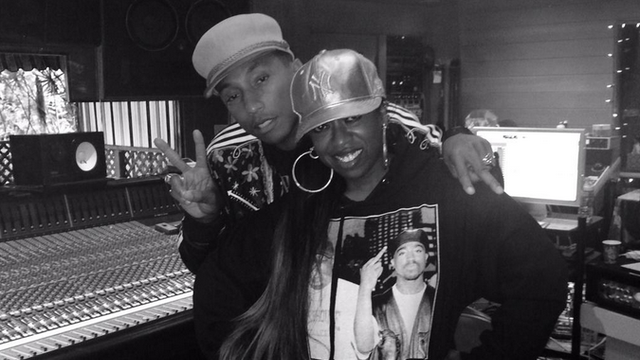 Missy Elliott And Pharrell Recording Studio Instag