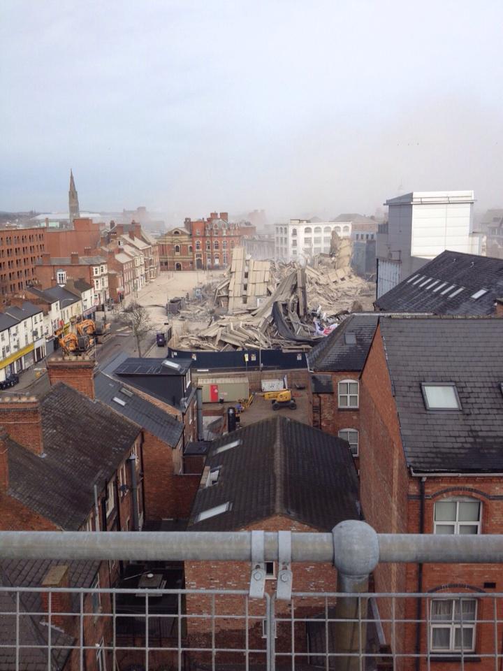 New Walk Centre Leicester Explosion