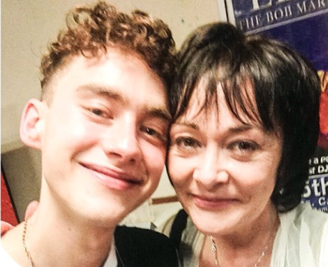 Olly from years and years with his mum