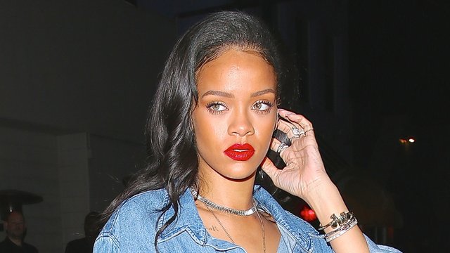 Rihanna Double Denim