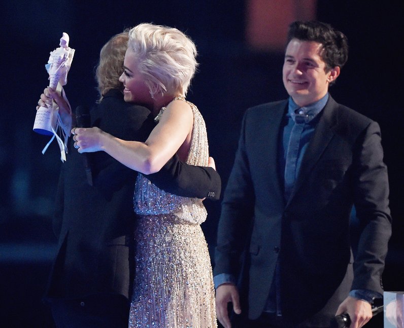 Rita Ora and Ed Sheeran BRIT Awards 2015 Winner 