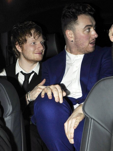 Sam Smith and Ed Sheeran BRITS After Party 2015