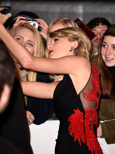 Taylor Swift BRIT Awards Red Carpet 2015 