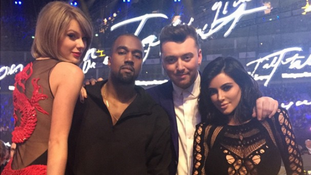Kanye West and Kim Kardashian BRIT Awards 2015
