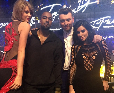 Kanye West and Kim Kardashian BRIT Awards 2015