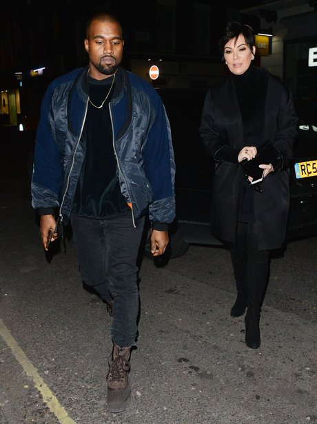 Kanye West and Kris Jenner