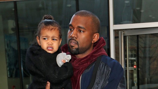 Kanye West and North 