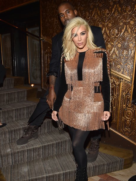Kim Kardashian Blonde Hair and Kanye