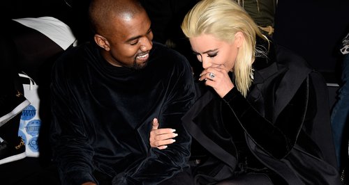 Kim Kardashian Blonde Hair and Kanye West