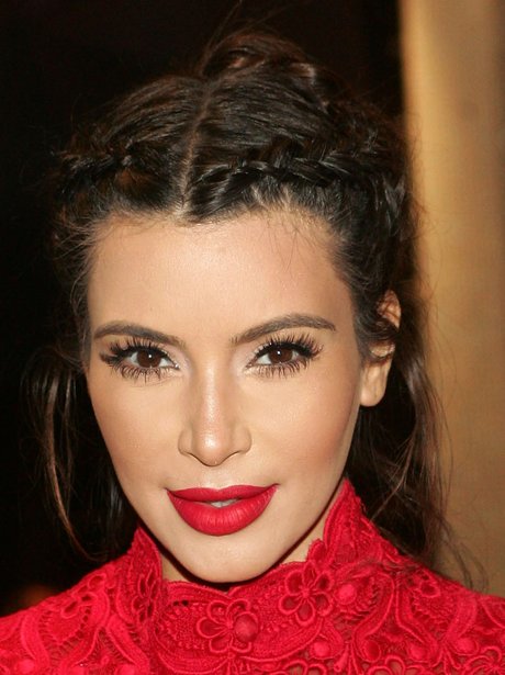Kim Kardashian Plaits