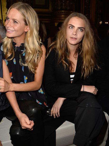 Sisters On The Frow Cara And Poppy Delevingne Watch The Stella