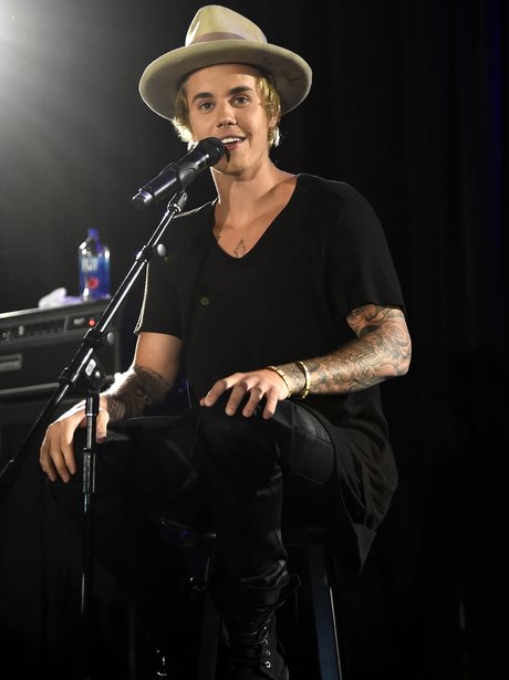 Justin Bieber performing