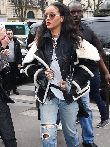 Rihanna Rippped Jeans 