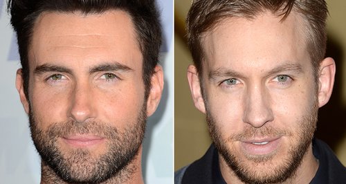 Adam Levine and Calvin Harris 